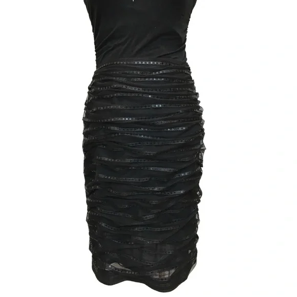 kay Unger Black Sequin Cocktail Skirt - Picture 4 of 4